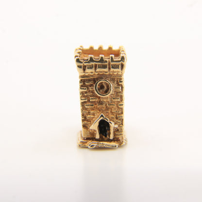 Vintage 9ct Hallmarked Gold Wedding Vows Opening Church Charm Pendant Detailed