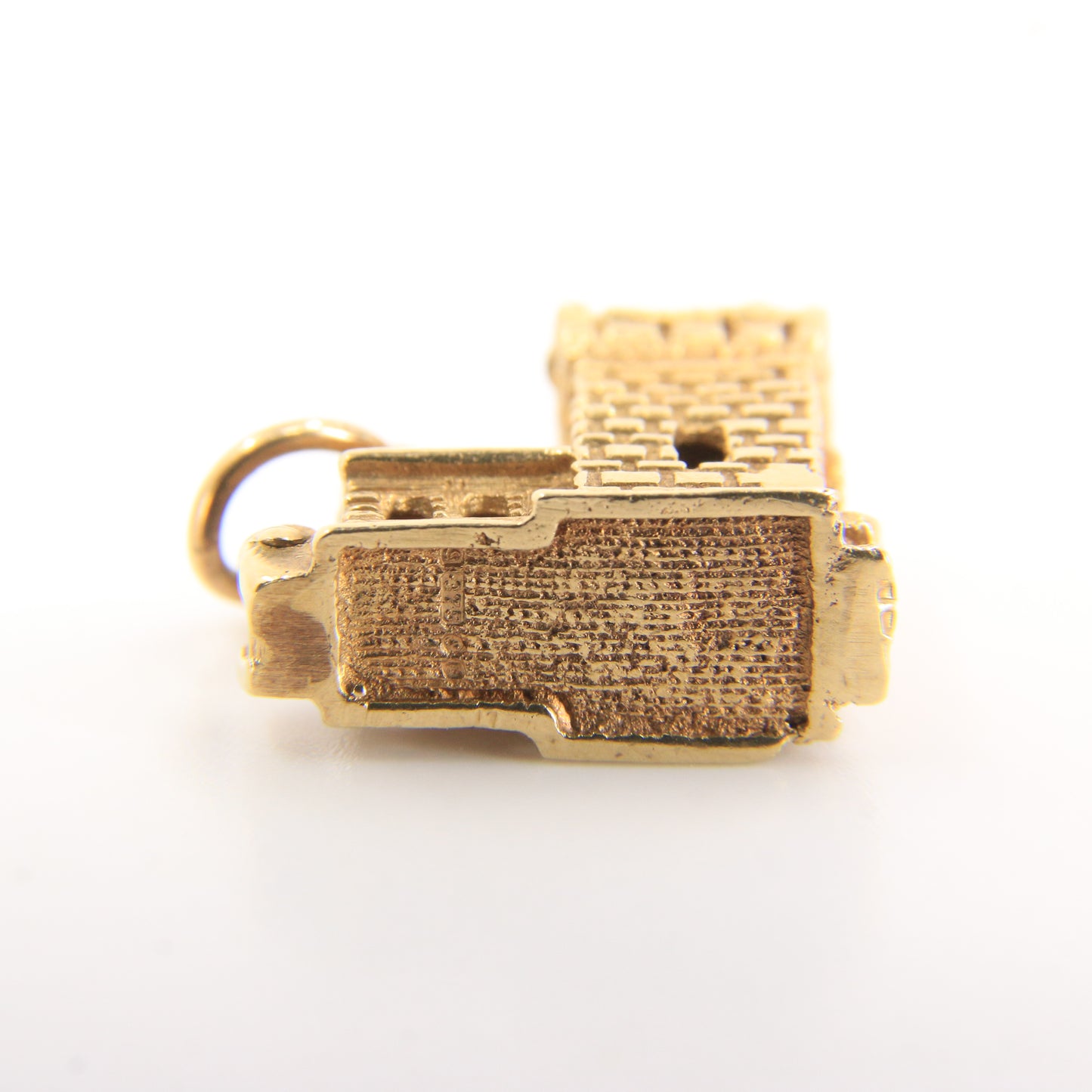 Vintage 9ct Hallmarked Gold Wedding Vows Opening Church Charm Pendant Detailed