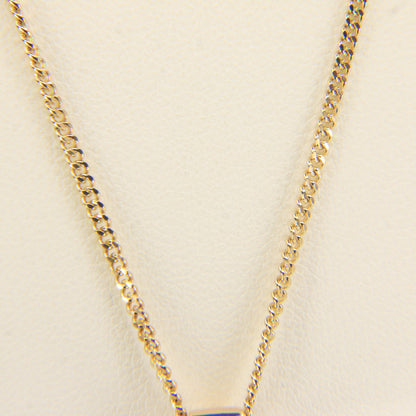 Vintage 9ct Hallmarked Sheila Fleet Two Tone Gold Pendant Necklace 18 Inch Adjustable Chain Boxed