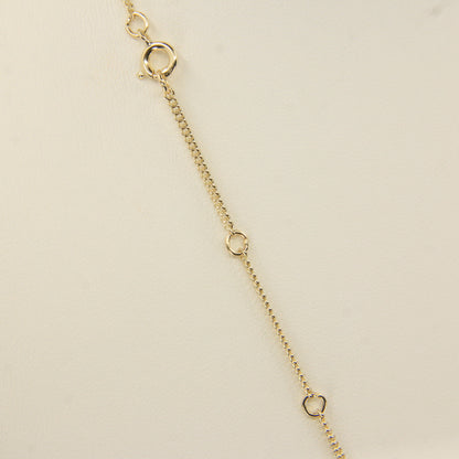 Vintage 9ct Hallmarked Sheila Fleet Two Tone Gold Pendant Necklace 18 Inch Adjustable Chain Boxed