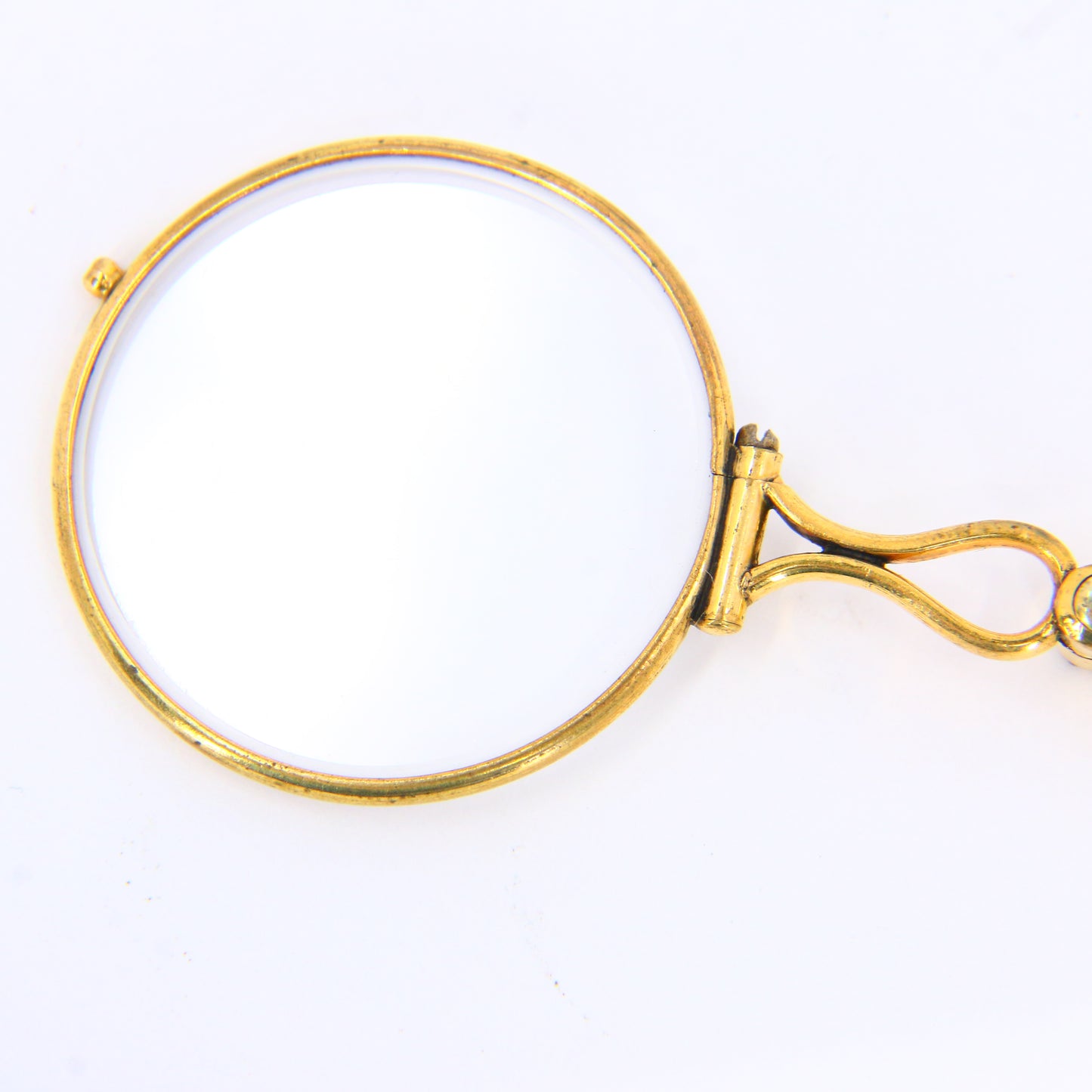 Antique Gold Plated Folding Lorgnette Reading Glasses Rolled Gold Costume Jewellery