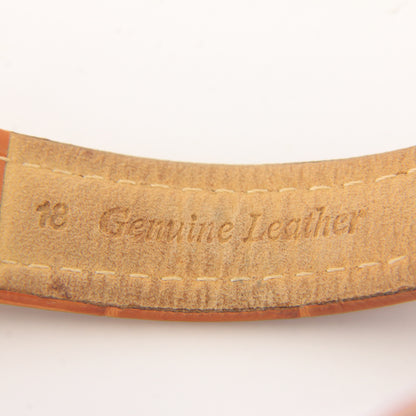 Vintage 9ct Gold Garrard London Automatic Gents Wristwatch Date Indicator Leather Strap