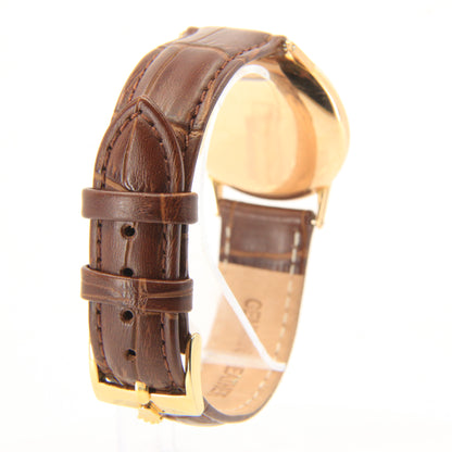 Vintage 18ct Gold Rolex Precision Chronometer Gents Wristwatch Ref 3745 Boxed