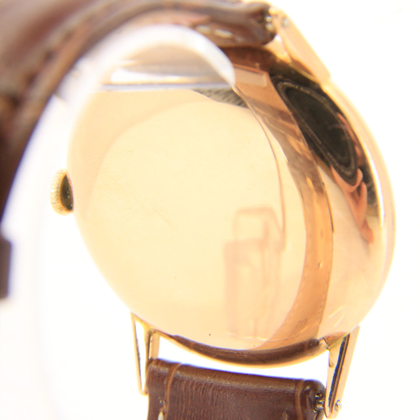 Vintage 18ct Gold Rolex Precision Chronometer Gents Wristwatch Ref 3745 Boxed