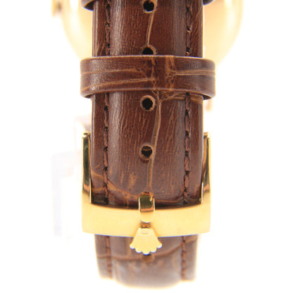 Vintage 18ct Gold Rolex Precision Chronometer Gents Wristwatch Ref 3745 Boxed