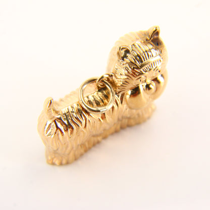 Vintage 9ct Gold Scotty Dog Charm – Solid Yellow Gold Pendant
