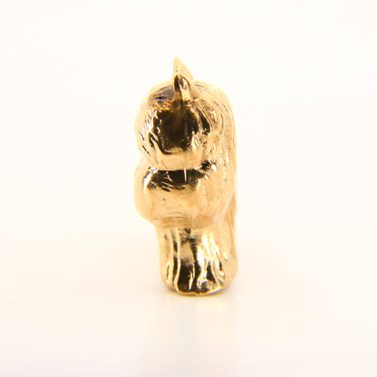 Vintage 9ct Gold Scotty Dog Charm – Solid Yellow Gold Pendant