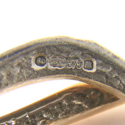 Vintage 9ct Hallmarked Shetland Sheila Fleet Two Tone Gold Drop Earrings Boxed