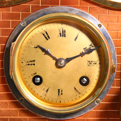 Antique French 'Steam Hammer' Clock The Foundryman Circa 1890 by A.R.Guilmet