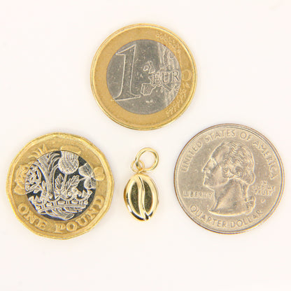 Vintage 9ct Gold Coffee Bean Charm – Yellow Gold Pendant