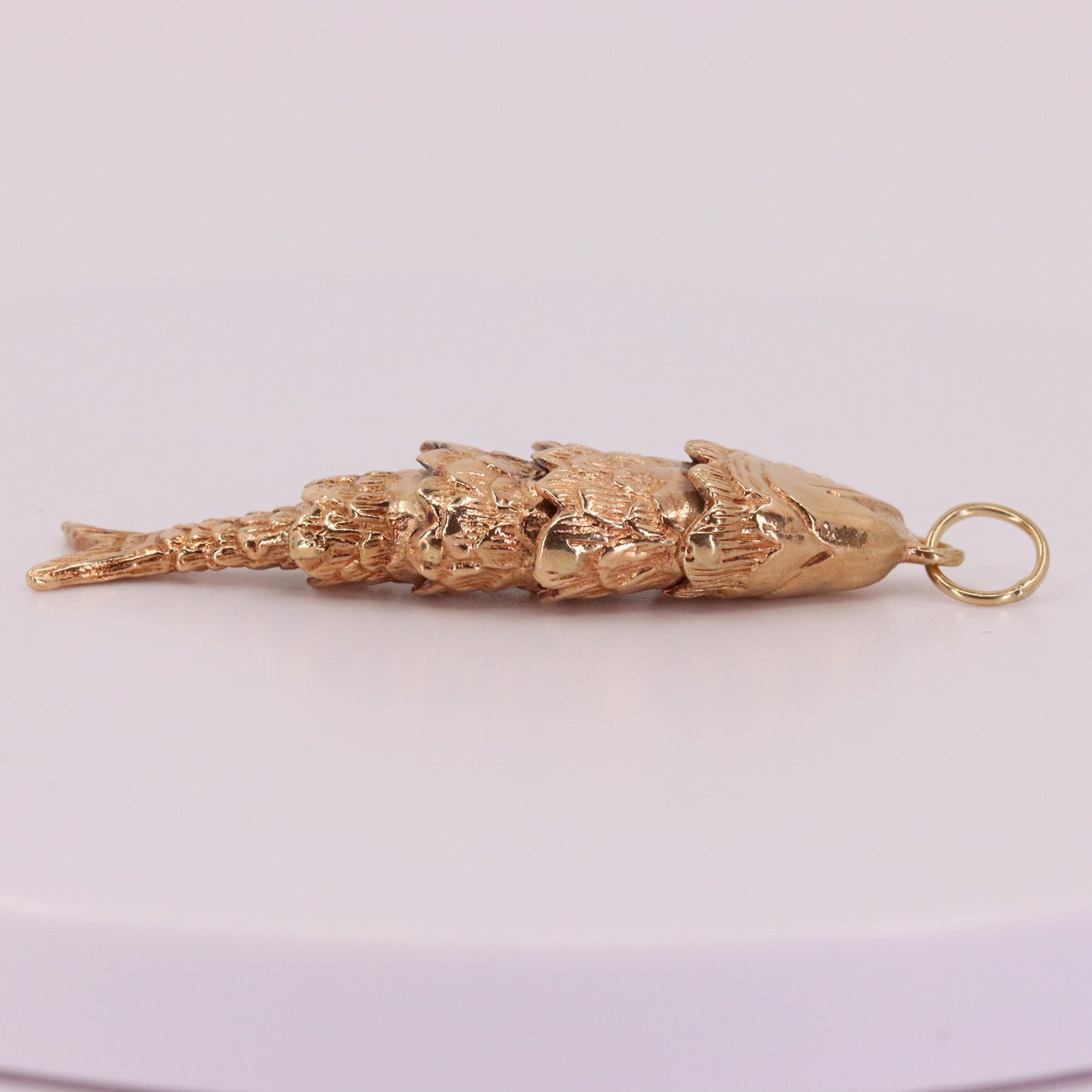 Vintage 9ct Hallmarked Gold Fish Pendant Charm Animal Nautical Fishing Gift