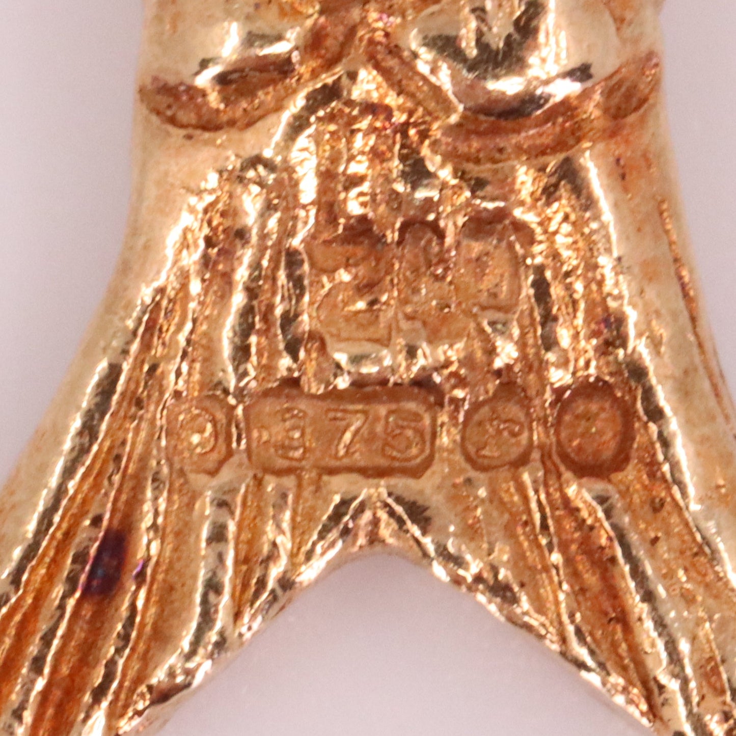 Vintage 9ct Hallmarked Gold Fish Pendant Charm Animal Nautical Fishing Gift