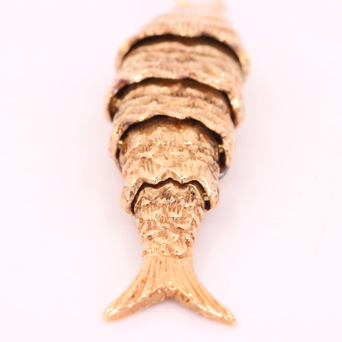 Vintage 9ct Hallmarked Gold Fish Pendant Charm Animal Nautical Fishing Gift