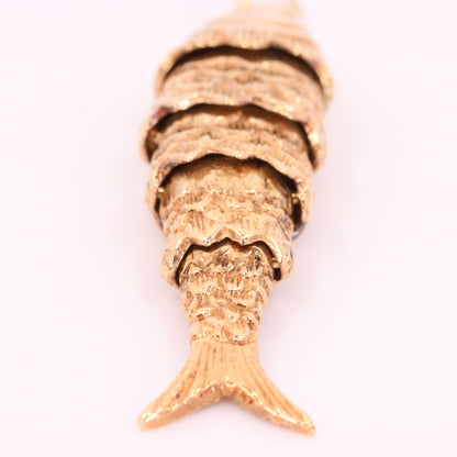 Vintage 9ct Hallmarked Gold Fish Pendant Charm Animal Nautical Fishing Gift