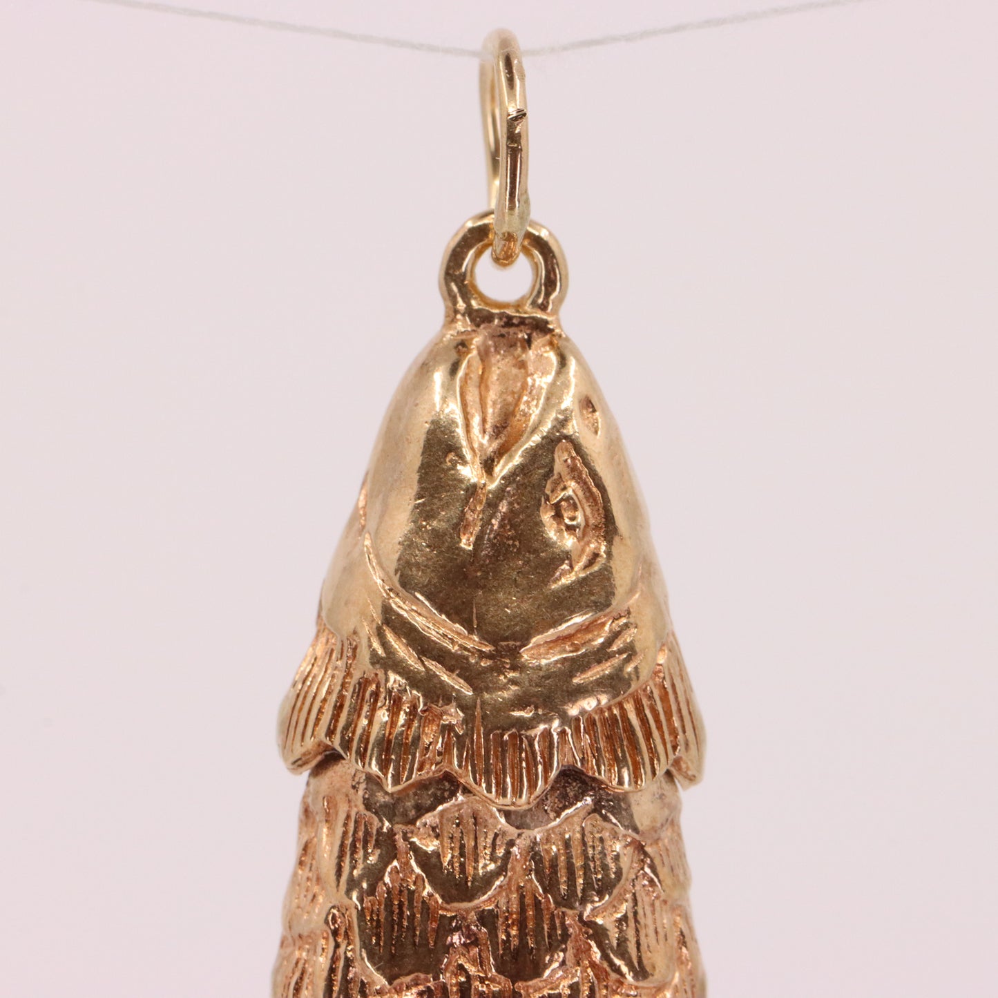 Vintage 9ct Hallmarked Gold Fish Pendant Charm Animal Nautical Fishing Gift