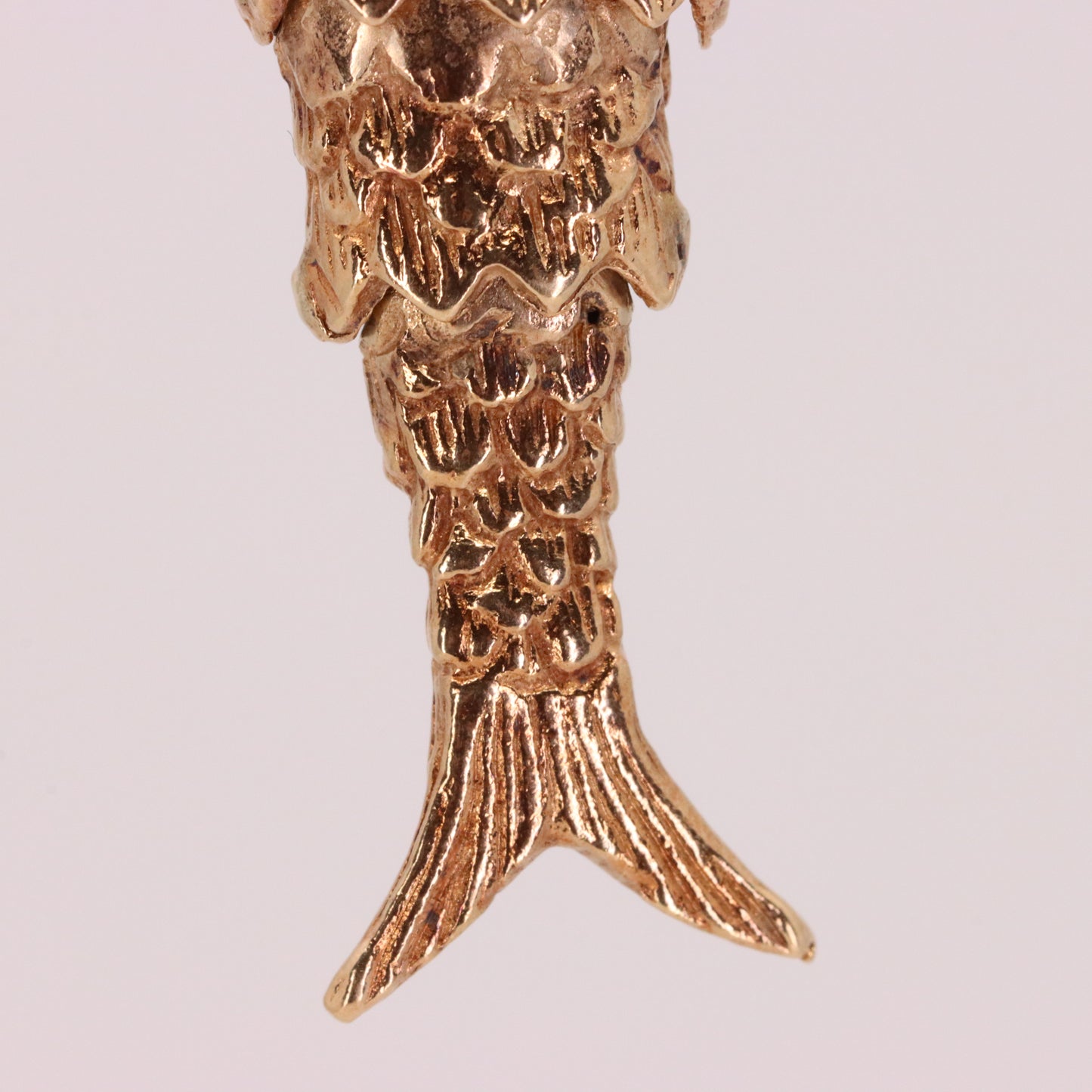 Vintage 9ct Hallmarked Gold Fish Pendant Charm Animal Nautical Fishing Gift