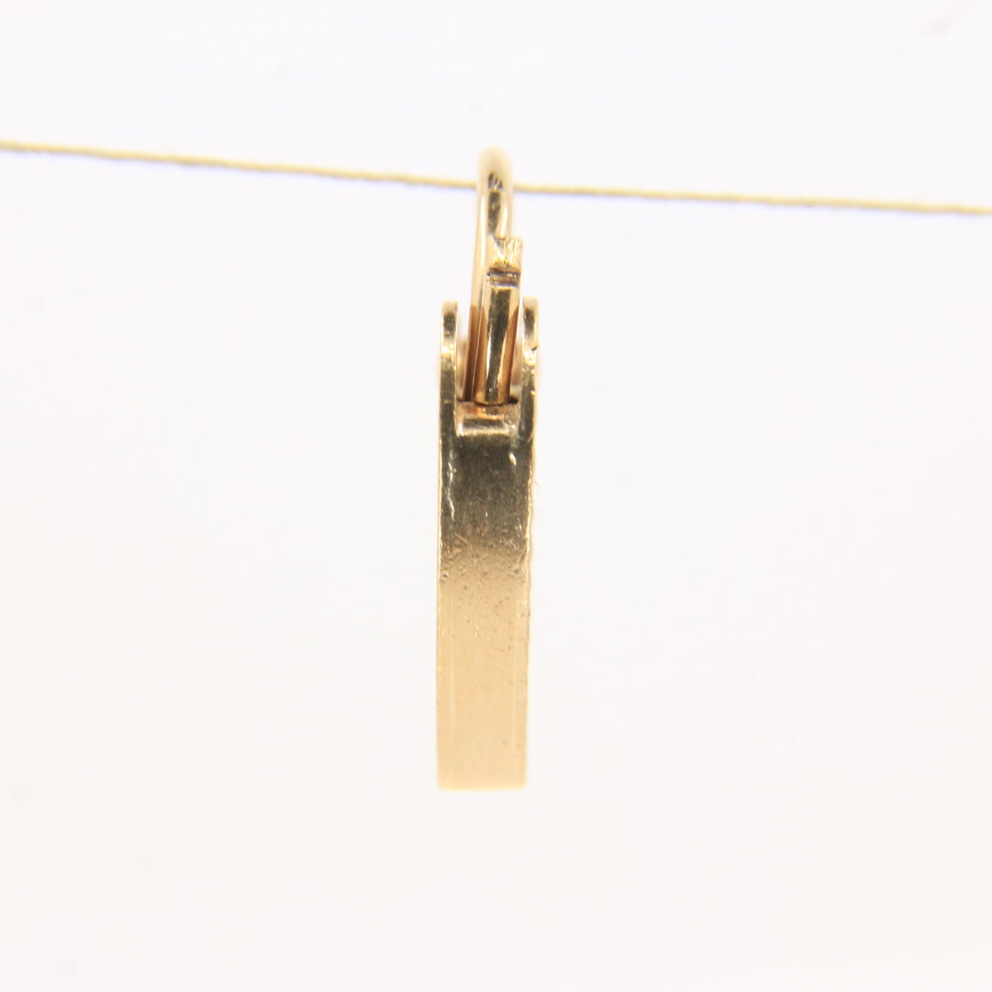 Vintage 9ct Yellow Gold Hallmarked Sunburst Heart Padlock Charm Pendant Gift