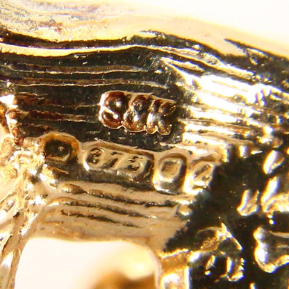 Vintage 9ct Gold Poodle Charm – Solid Yellow Gold Dog Pendant