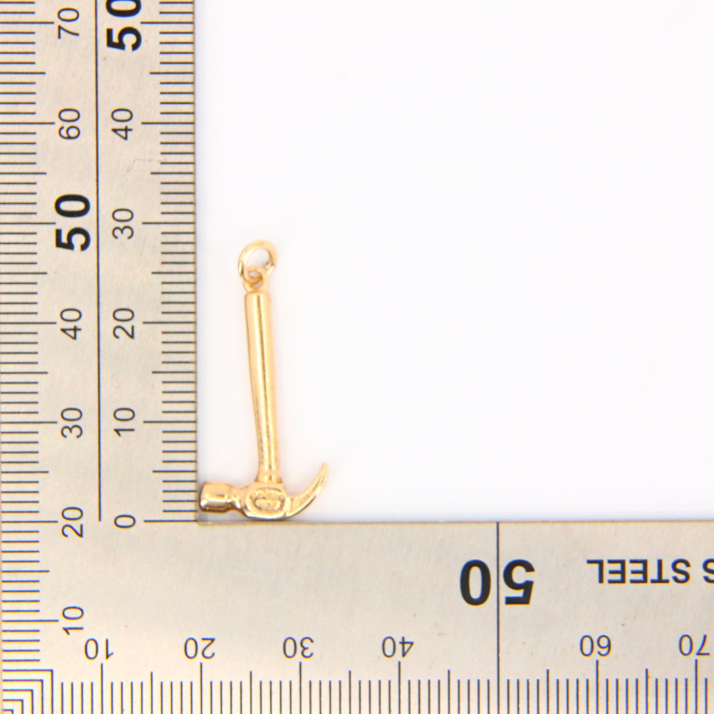 Vintage 9ct Gold Hammer Charm – Solid Gold Hallmarked Tool Pendant