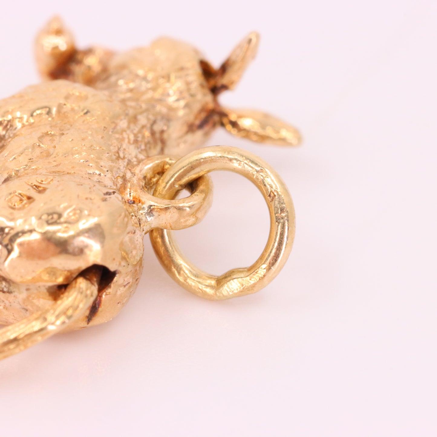 Vintage 9ct Hallmarked Gold Articulated Donkey Charm Pendant Moving Animal Gift