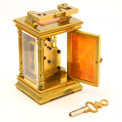 Antique Swiss Miniature Carriage Clock Circa 1900