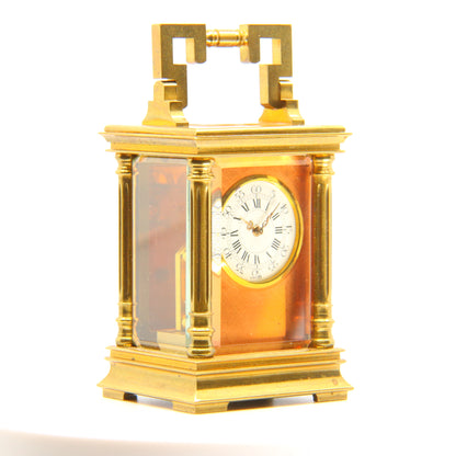 Antique Swiss Miniature Carriage Clock Circa 1900