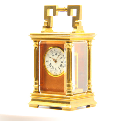 Antique Swiss Miniature Carriage Clock Circa 1900