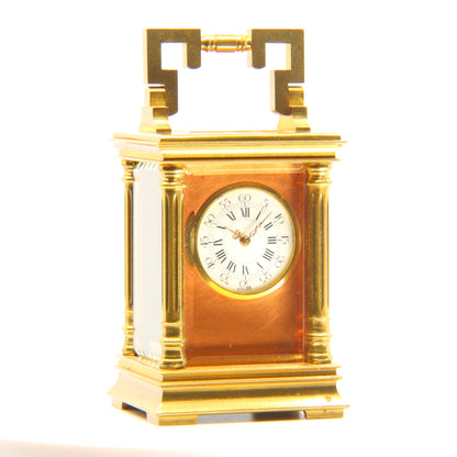 Antique Swiss Miniature Carriage Clock Circa 1900