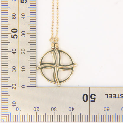 Vintage 9ct Hallmarked Gold 16 Inch Opening Cross Pendant Hidden Cross Boxed