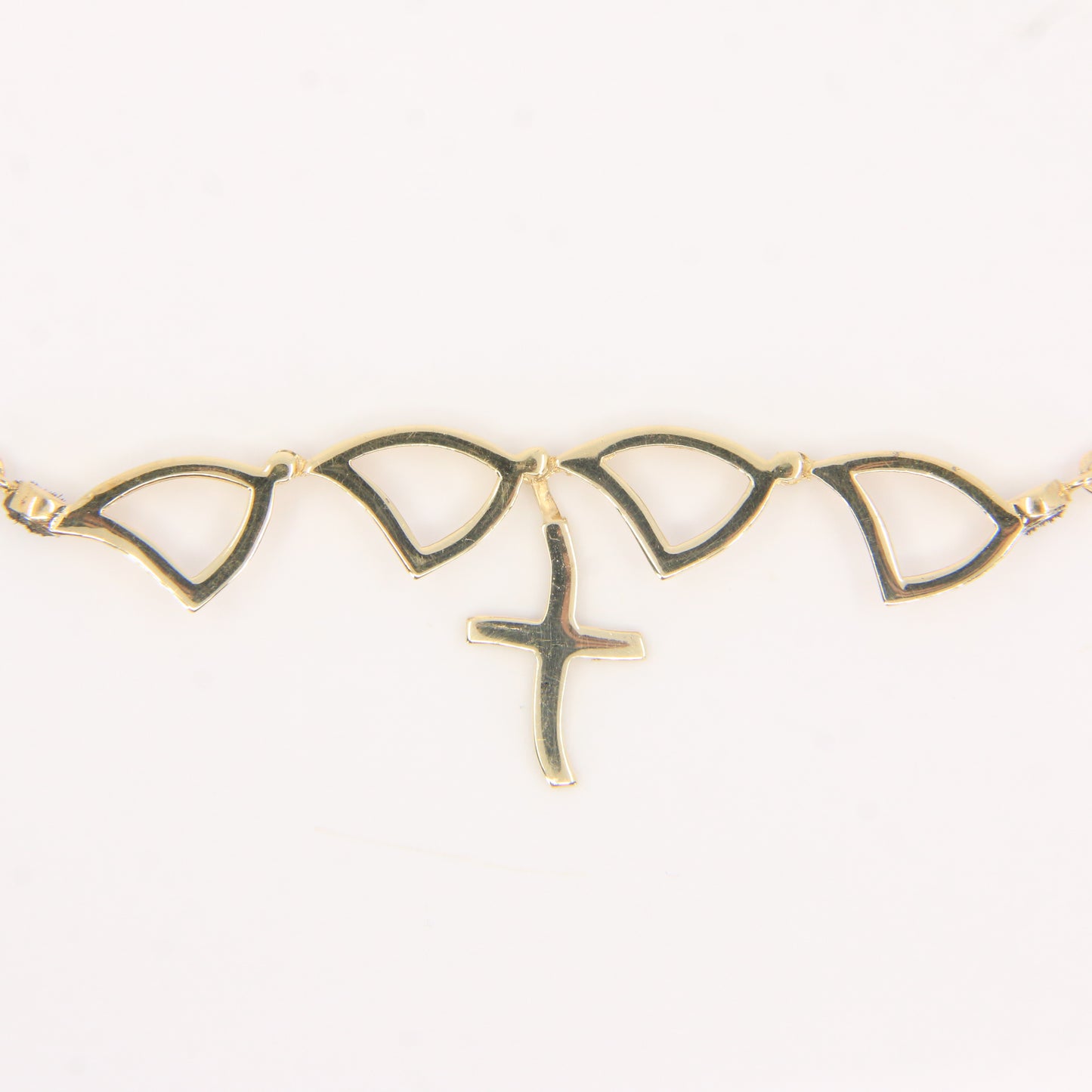 Vintage 9ct Hallmarked Gold 16 Inch Opening Cross Pendant Hidden Cross Boxed