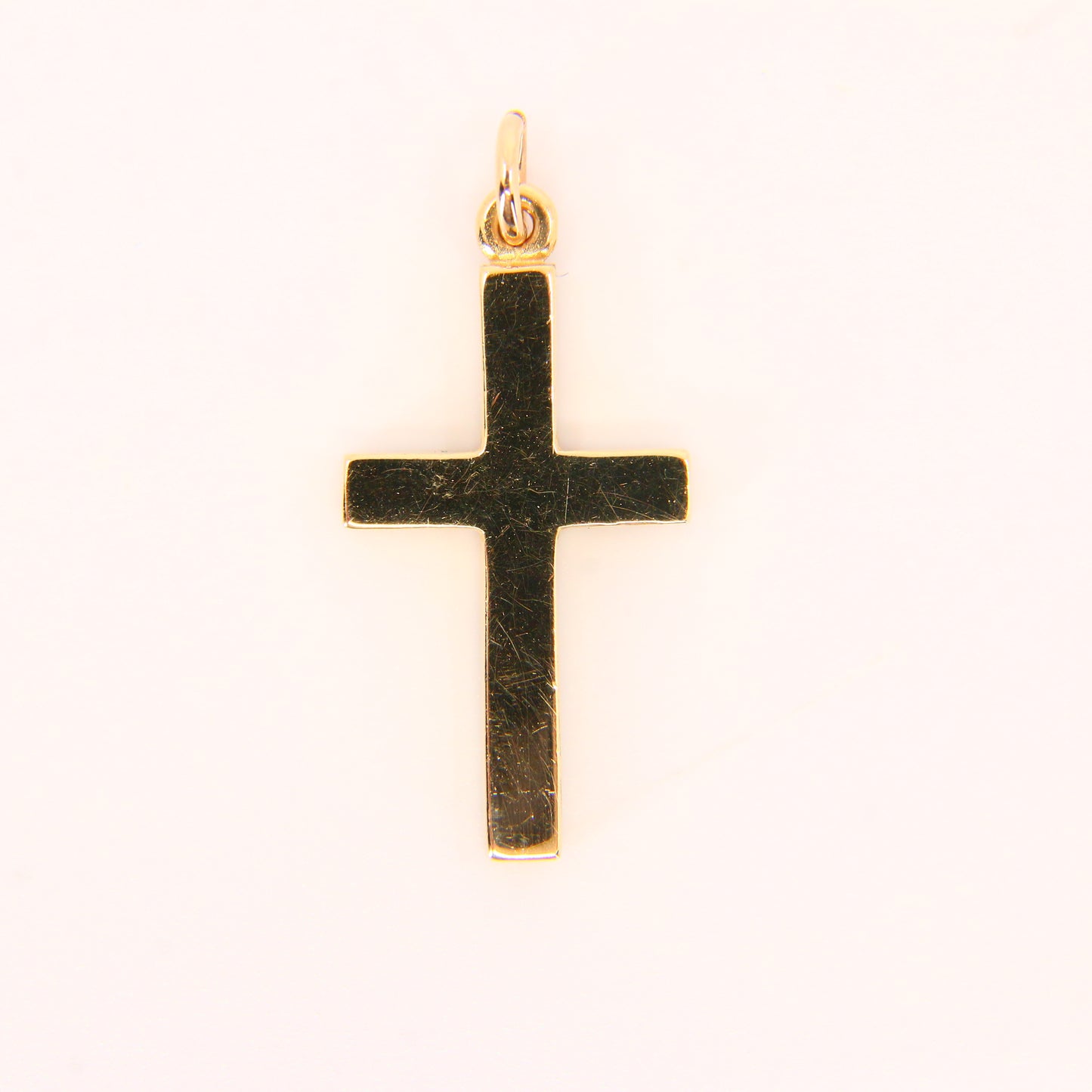 Vintage 9ct Gold Cross Pendant – Solid Yellow Gold Religious Charm Gift