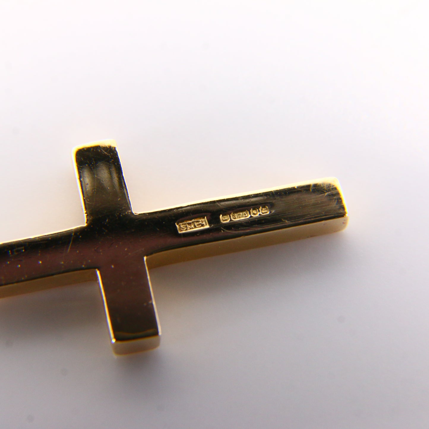 Vintage 9ct Gold Cross Pendant – Solid Yellow Gold Religious Charm Gift