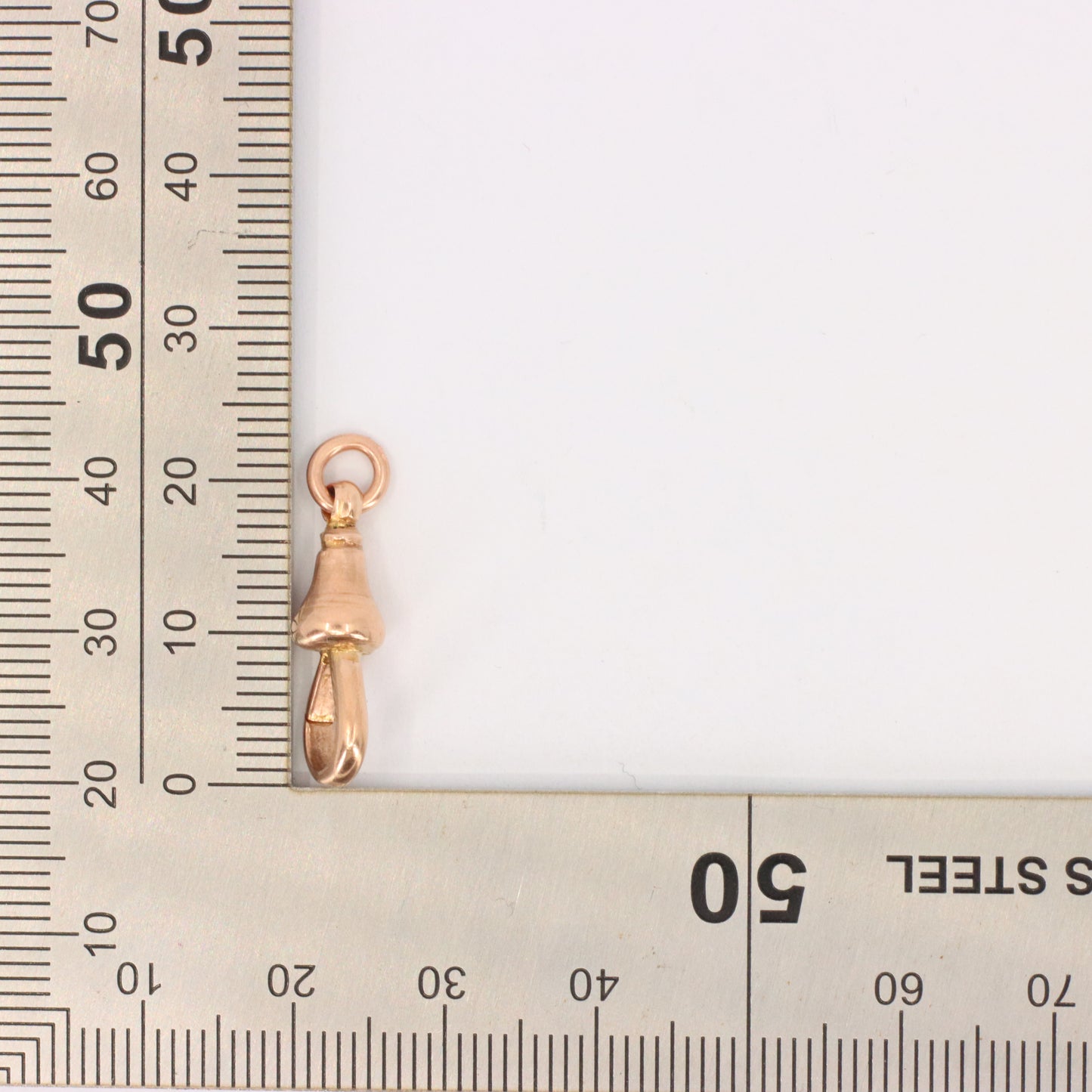 Antique 9ct Hallmarked Rose Gold Dog Clip Clasp Jewellery Finding Handpicked