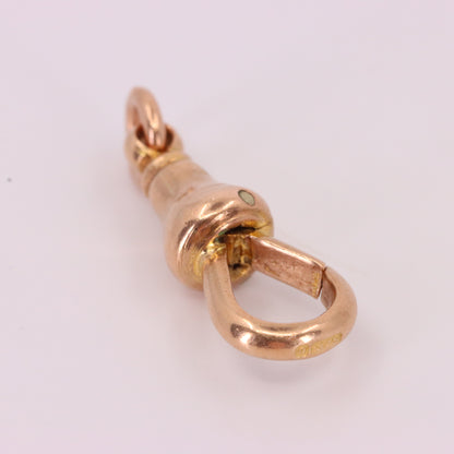 Antique 9ct Hallmarked Rose Gold Dog Clip Clasp Jewellery Finding Handpicked