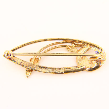 Vintage 9ct Rennie Mackintosh Gold Brooch Hallmarked Yellow Gold Boxed Gift