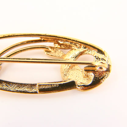 Vintage 9ct Rennie Mackintosh Gold Brooch Hallmarked Yellow Gold Boxed Gift