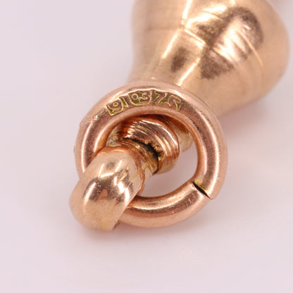 Antique 9ct Hallmarked Rose Gold Dog Clip Clasp Jewellery Finding Handpicked