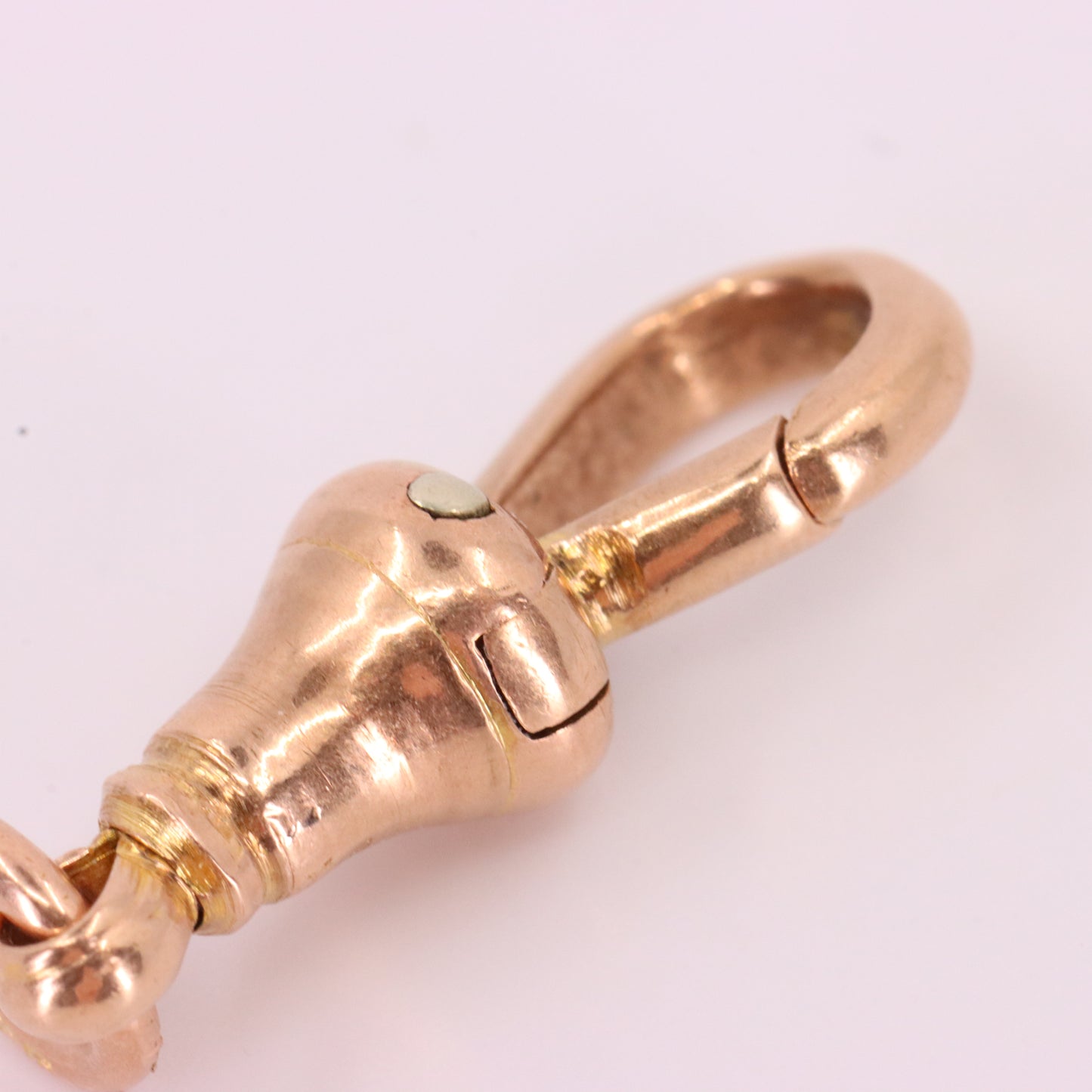 Antique 9ct Hallmarked Rose Gold Dog Clip Clasp Jewellery Finding Handpicked