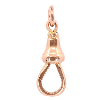 Antique 9ct Hallmarked Rose Gold Dog Clip Clasp Jewellery Finding Handpicked