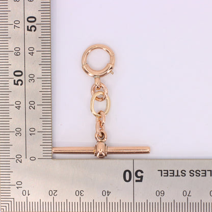Vintage 9ct Hallmarked Gold Albert T Bar Pendant Extender Necklace Finding