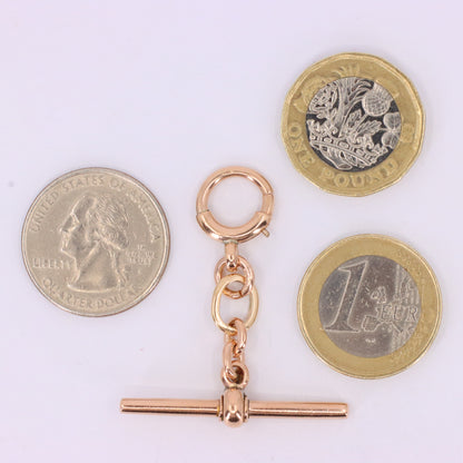 Vintage 9ct Hallmarked Gold Albert T Bar Pendant Extender Necklace Finding