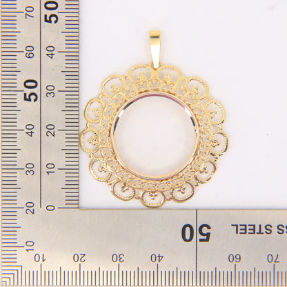 Vintage 9ct Hallmarked Yellow Gold Full Sovereign Pendant Holder Coin Mount