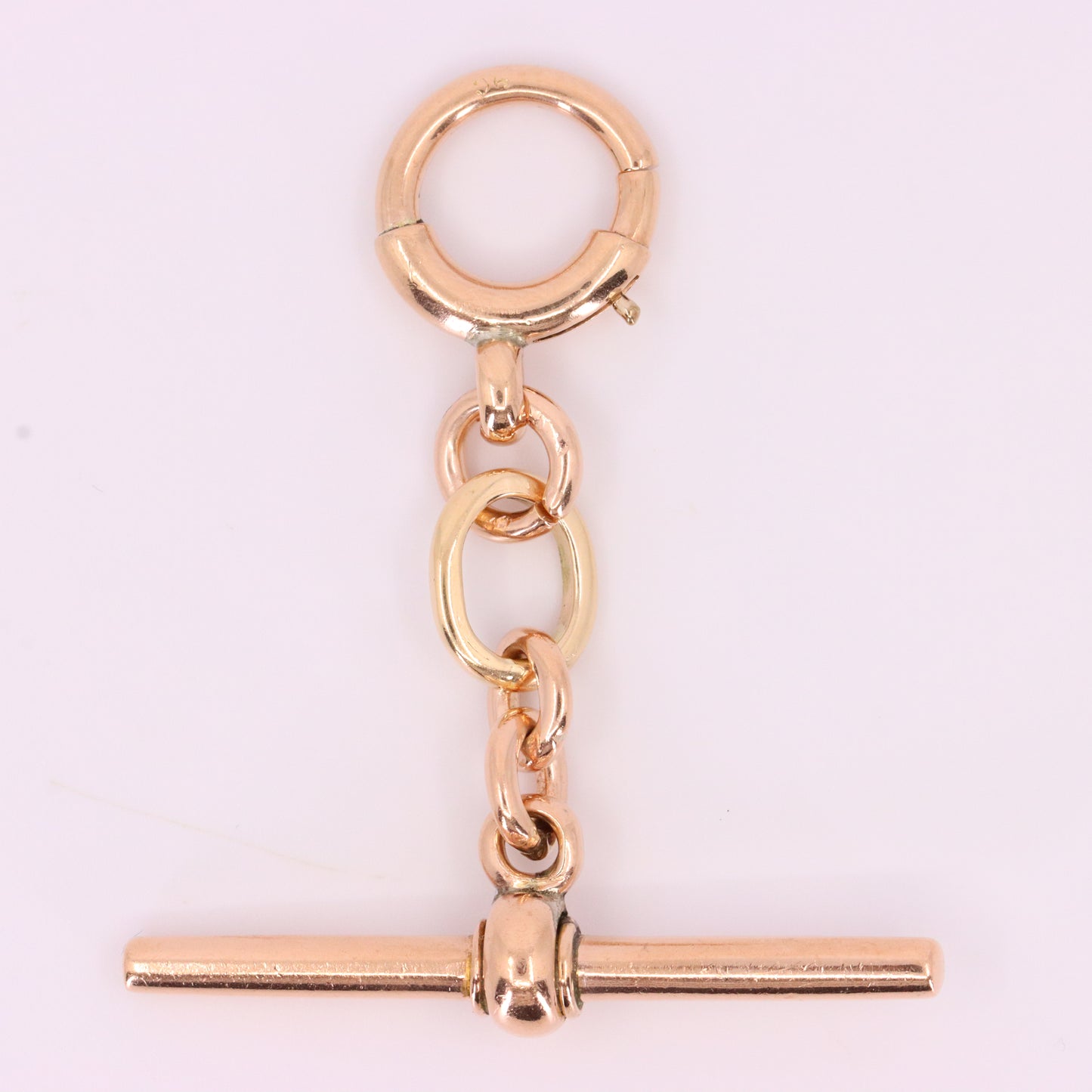 Vintage 9ct Hallmarked Gold Albert T Bar Pendant Extender Necklace Finding