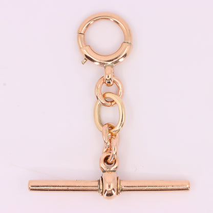 Vintage 9ct Hallmarked Gold Albert T Bar Pendant Extender Necklace Finding