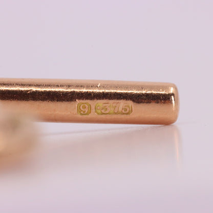 Vintage 9ct Hallmarked Gold Albert T Bar Pendant Extender Necklace Finding
