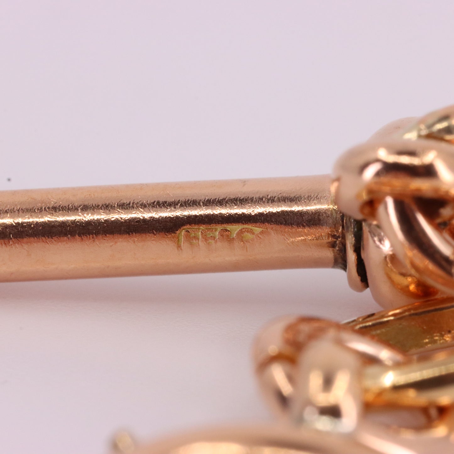Vintage 9ct Hallmarked Gold Albert T Bar Pendant Extender Necklace Finding