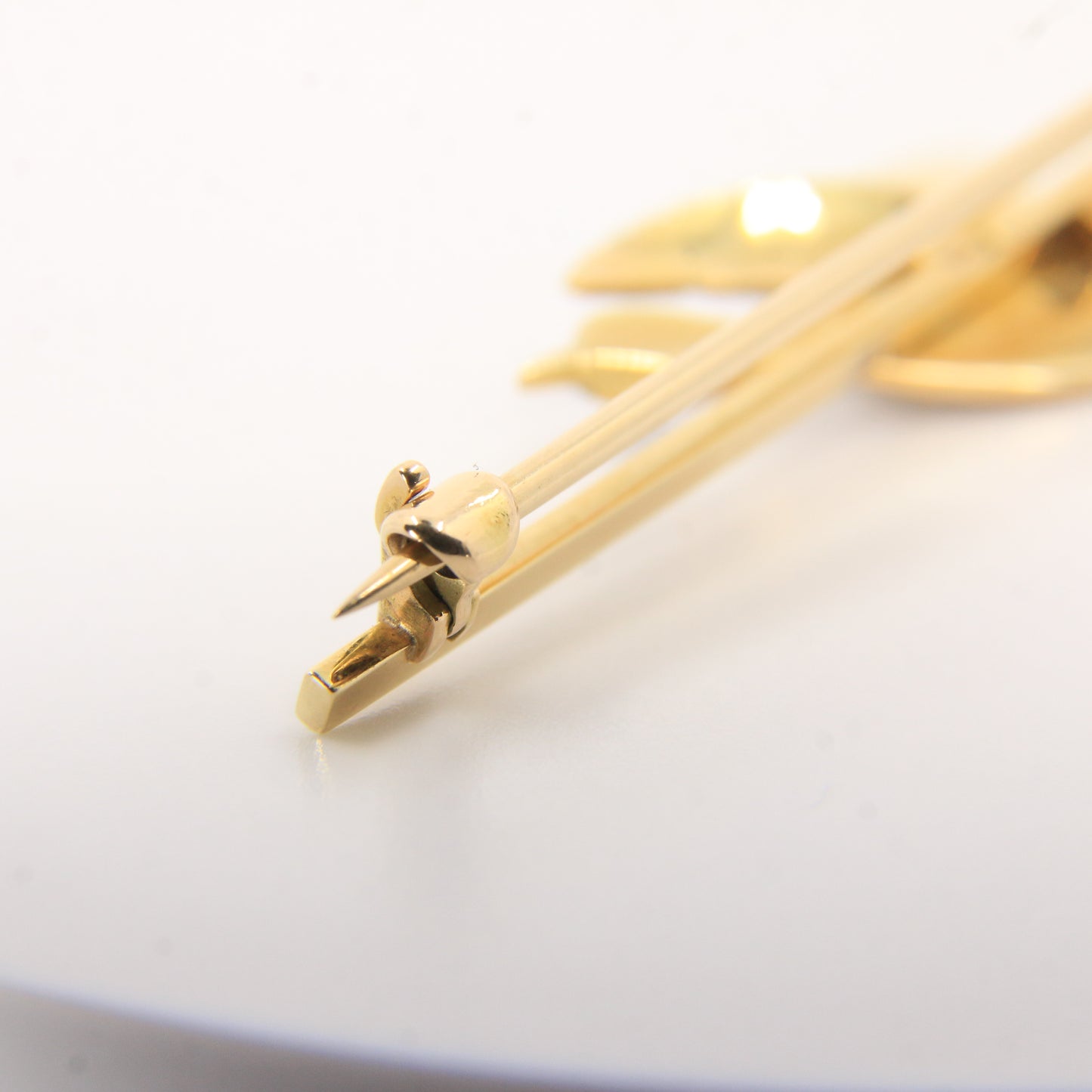 Vintage 18ct Yellow Gold Enamel Pheasant Brooch Boxed Bird Jewellery Gift