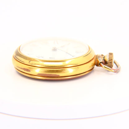 Vintage Ingersoll Rolled Gold Pocket Watch with Albert Boxed Running Gift