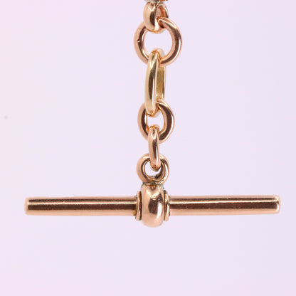 Vintage 9ct Hallmarked Gold Albert T Bar Pendant Extender Necklace Finding