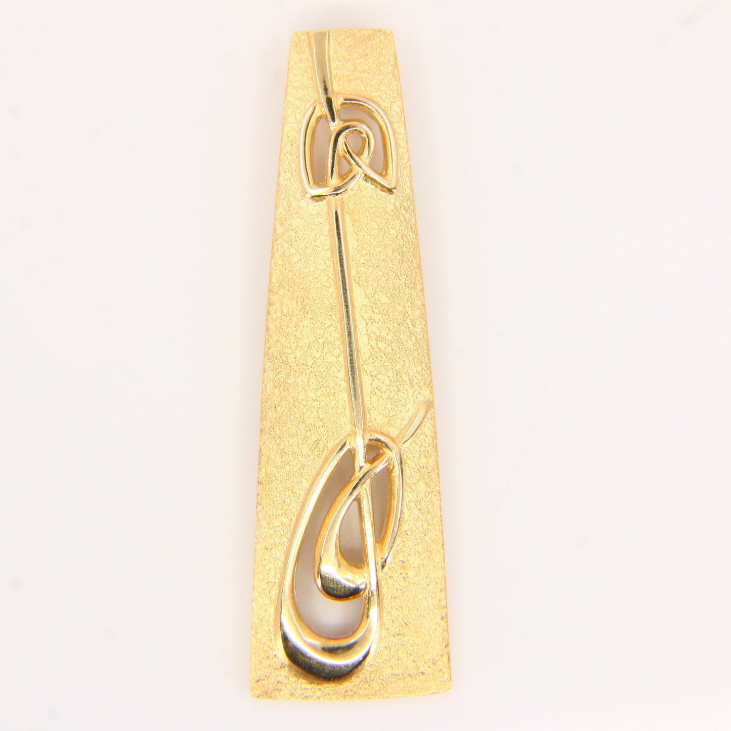 Vintage 9ct Orla Gorie Pendant – Hallmarked Solid Gold Rennie Mackintosh Drop Pendant